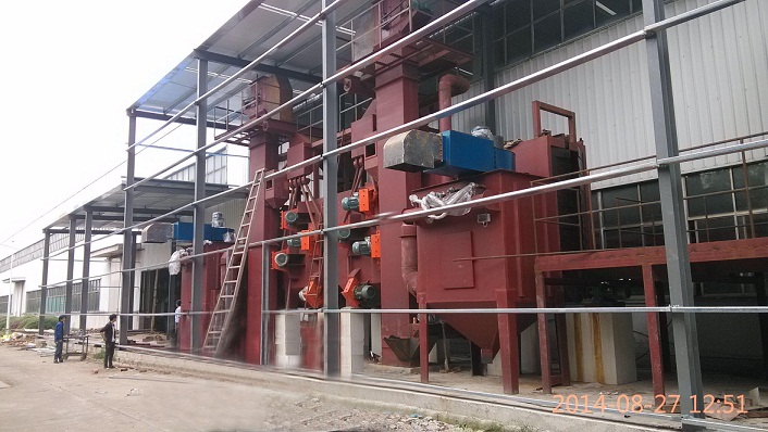 懸鏈通過式拋丸清理機